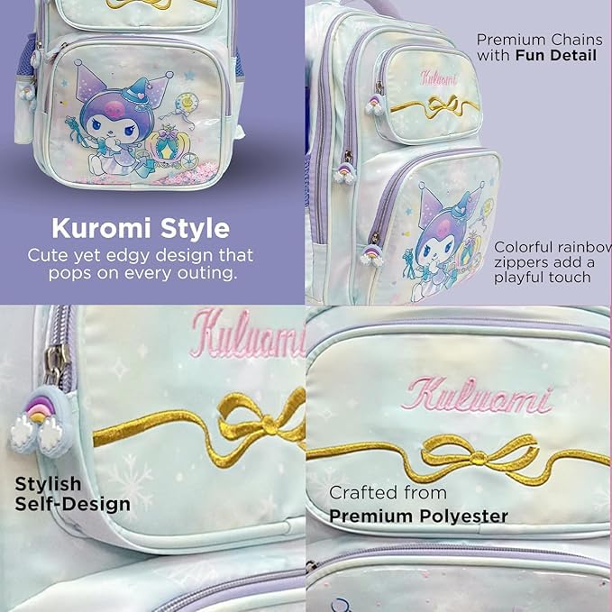 Image of 3D School Bag for Girls Boys & Kids | Lightweight Cartoon Backpack for School | Multi Compartment Primary School Bag | Durable Book and Lunch Backpack (6-13 Years)