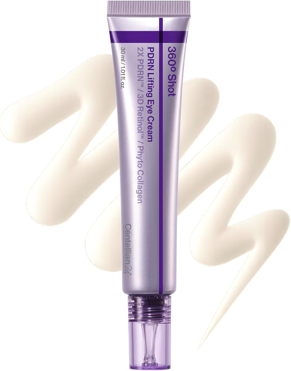 360 Shot PDRN Firming Eye Cream, TECA Retinol Care | Targets Wrinkles, Crow's Feet, Dark Circles, Puffiness and Bags for a Smoother, Refreshed-Looking Contour, 1.01 fl oz