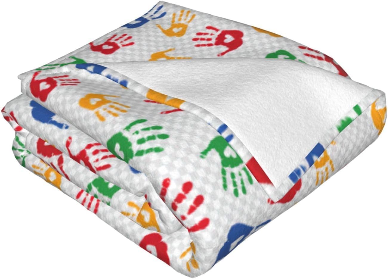 Couverture arc-en-ciel douce pour cocooning sur canapé et salon