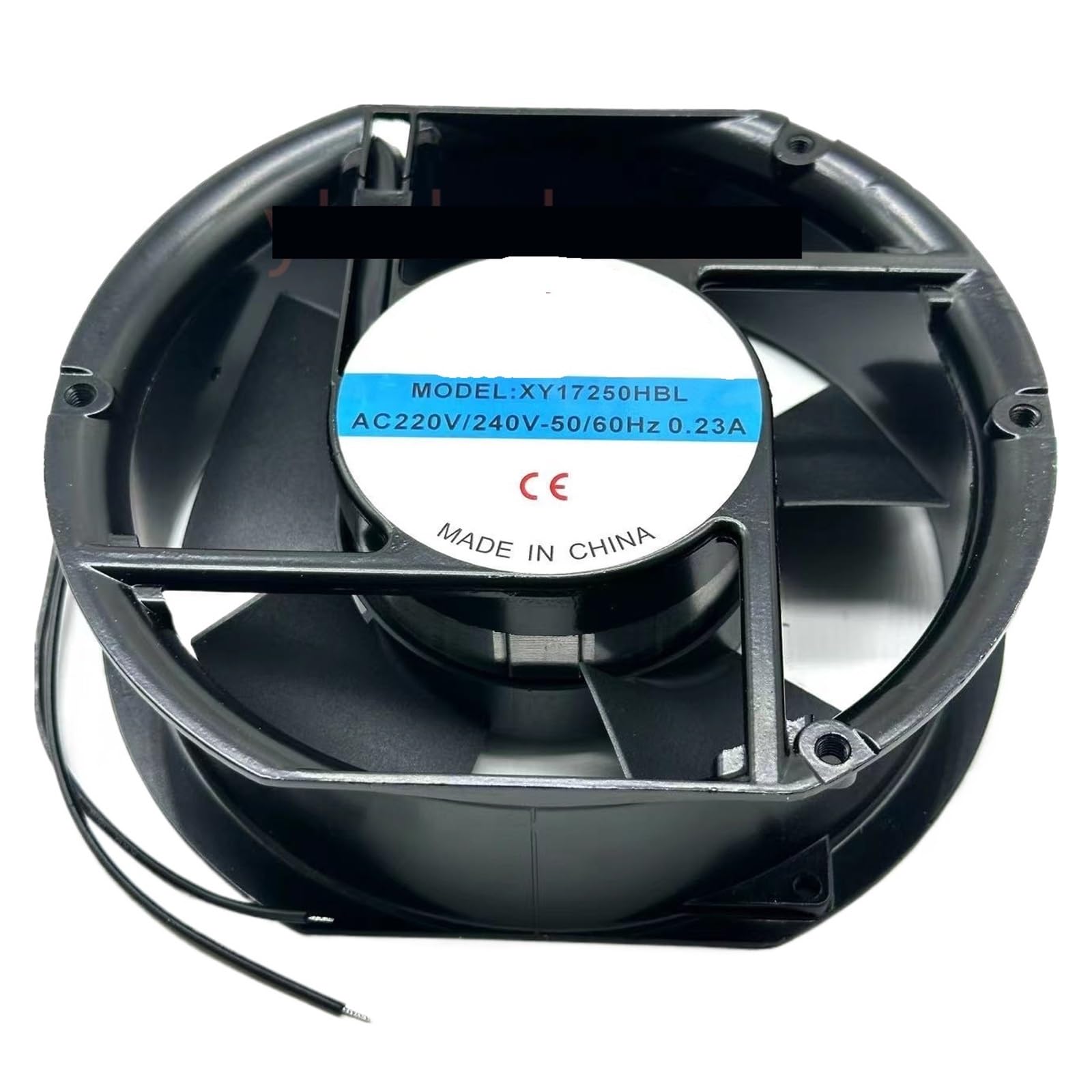 YMUGUEGH XY17250HBL AC 220V 0.23A 172x151x50mm 2-Wire Server Cooling Fan