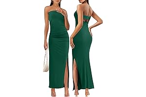 Women's Strapless Maxi Dress Formal