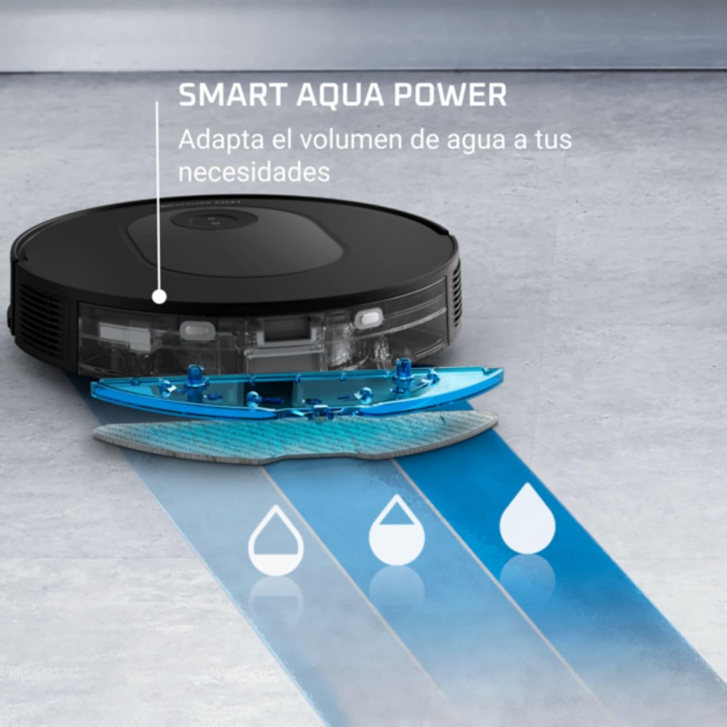 Rowenta X-Plorer Serie 65 - Robot Aspirador, aspira y friega, tecnología láser, Cobertura Total, mapeo Permanente, hasta 168 min autonomía, diseño Muy Plano, Capacidad Subir sobre alfombras, RR8L65