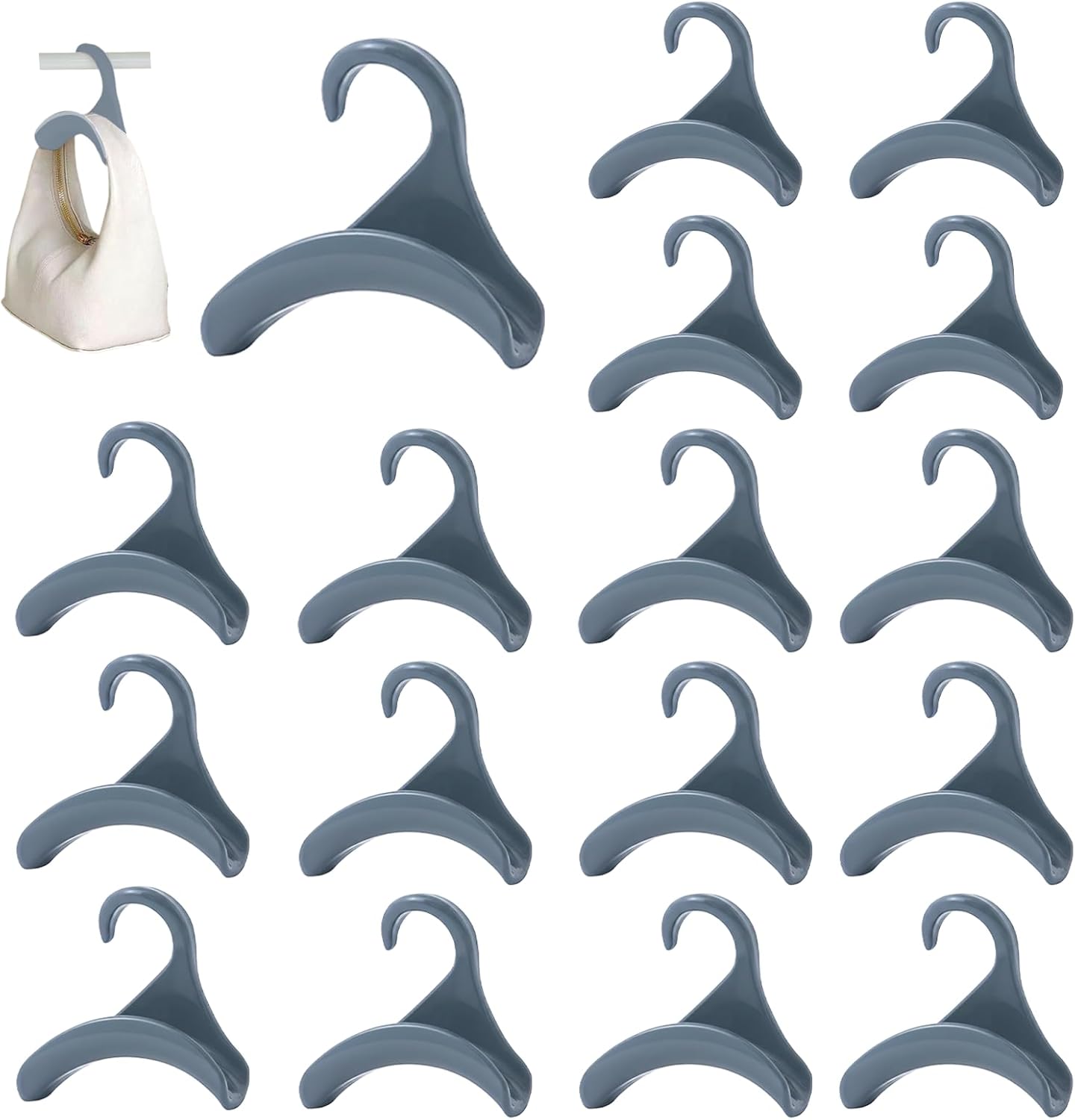 16PCS Purse Hanger Hook for Satchels Handbag Tote Tie and Belt Acrylic Closet Or…