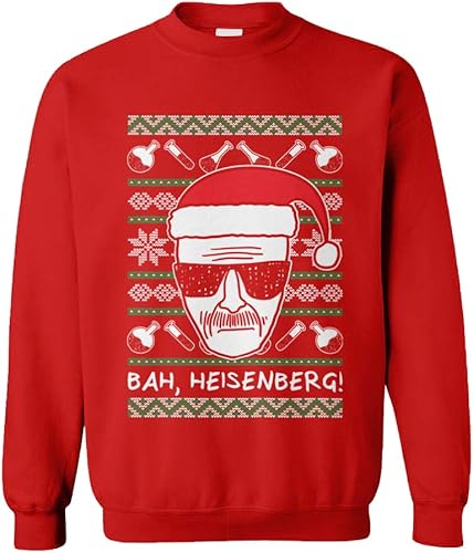 Bah, Heisenberg! - Parody TV Ugly Christmas - Sudadera unisex con cuello redondo