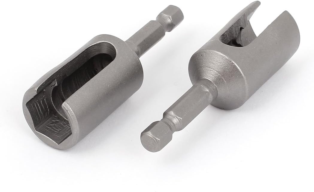 Uxcell Hex Nut Socket Slotted Extension Driver Bit Power Tool (2 Piece