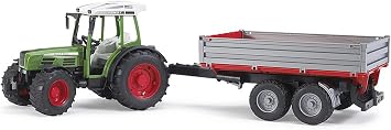 Bruder 02104 Fendt 209 S. Farm Tractor with Tipping Trailer