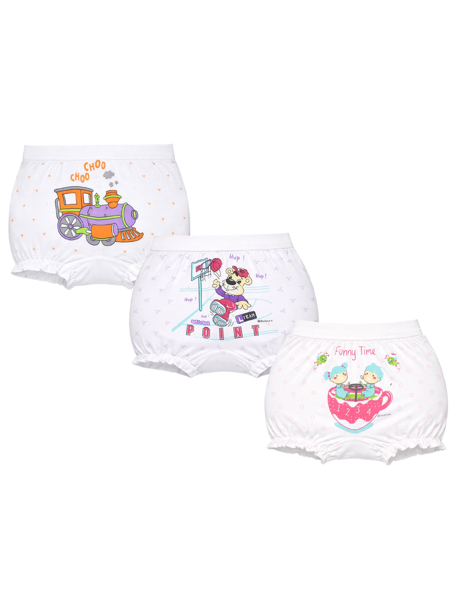 Girls 100% Cotton Bloomers Multicolor Soft Comfortable | Skin Friendly | Innerwear | (Pack of 3) (Color & Print May Vary), 7-8 Years-image-33