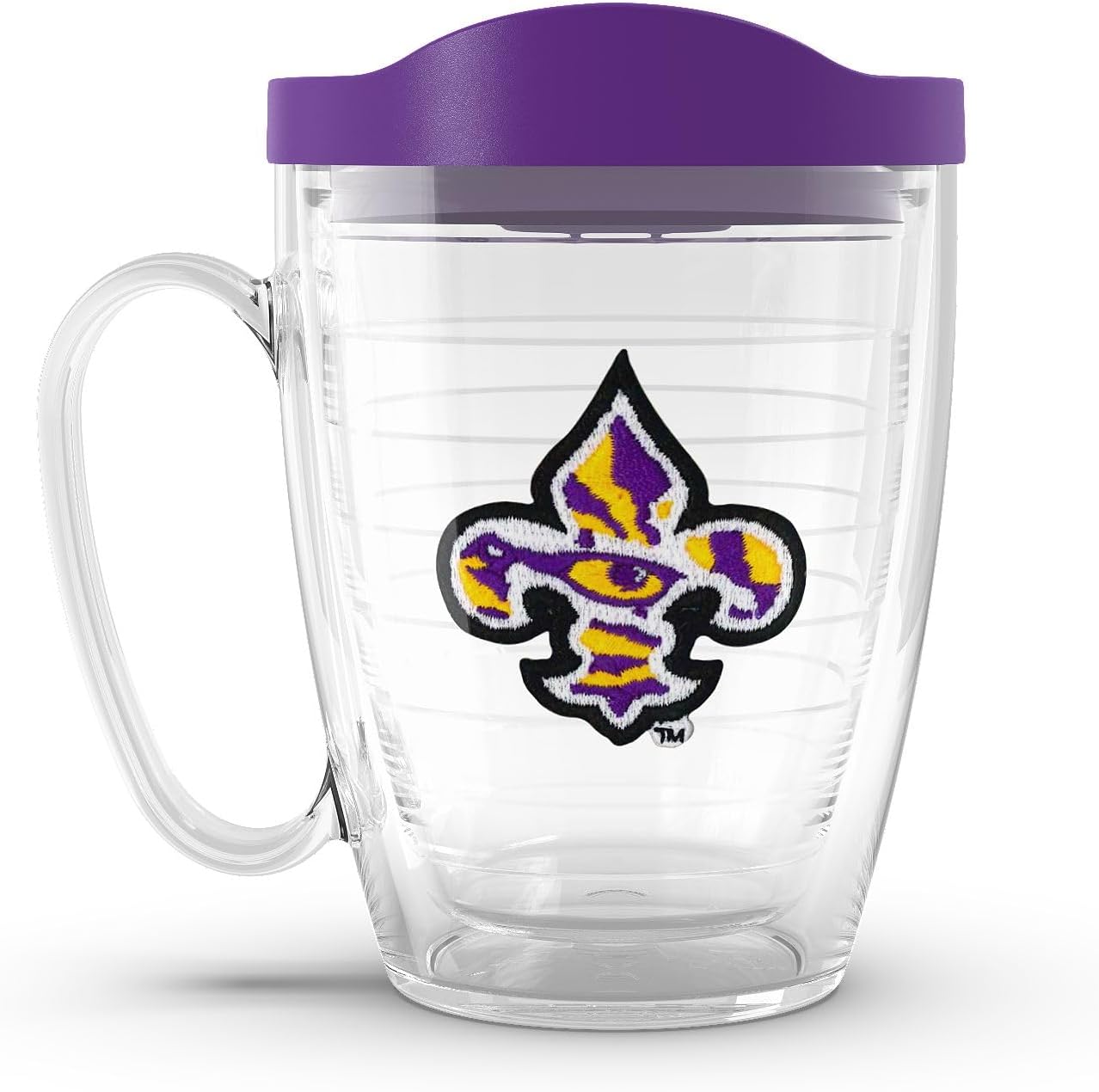 Tervis Classic Tritan 16oz Classic Mug with Travel Lid | LSU Tigers - Primary Logo | Made in America, BPA/PFAS Free, Double-Wall Vacuum Insulated, Keeps Drinks Hot