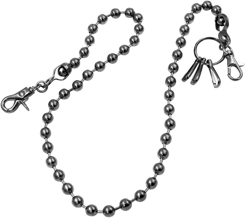 UNIQSUM Simple Ball Wallet Chain Biker Punk Key Jean chain, Gun