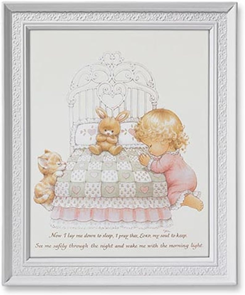 Gerffert Collection Bedtime Prayes Framed Portrait Print, 11 1/2 Inch - Little Girl Praying