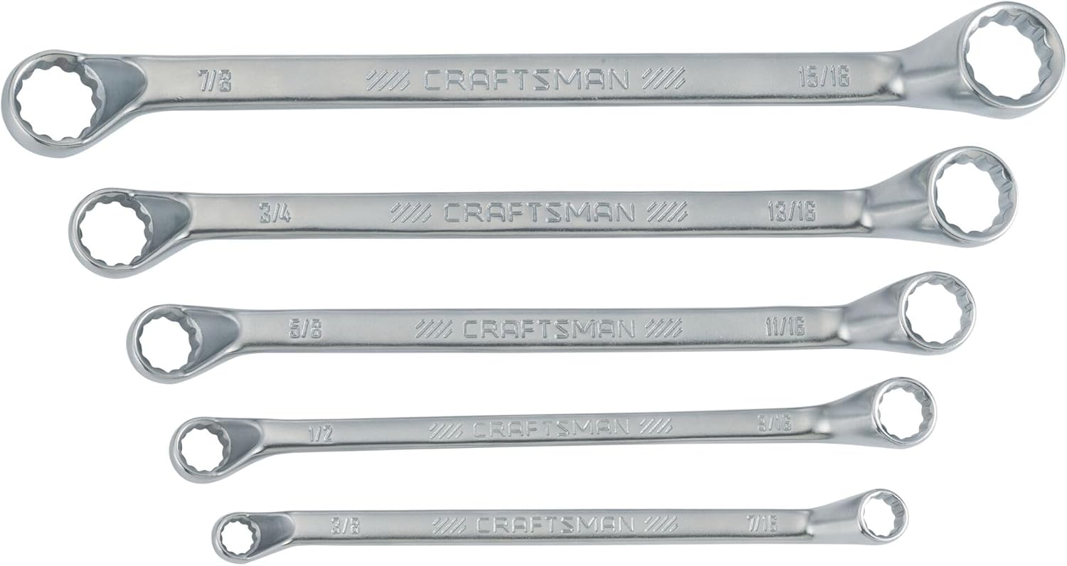 CRAFTSMAN Offset Box End Wrench Set, SAE, 5 Piece (CMMT44349)
