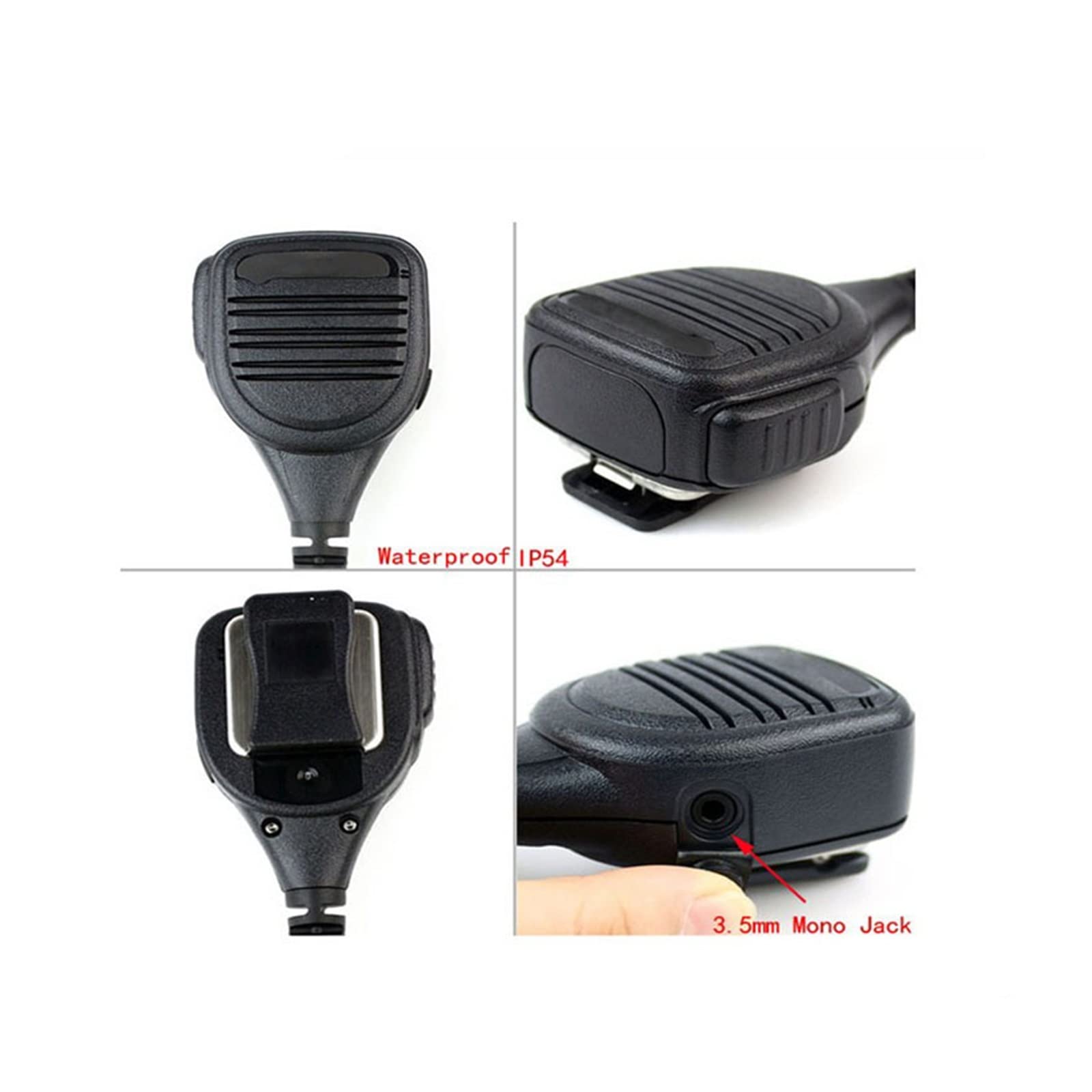 Wodoodporny mikrofon z głośnikiem IP54 PPT Mic pasuje do radia dwukierunkowego Motorola GP320 GP328 GP338 GP380 GP340 PRO5150 Walkie talkie mikrofon