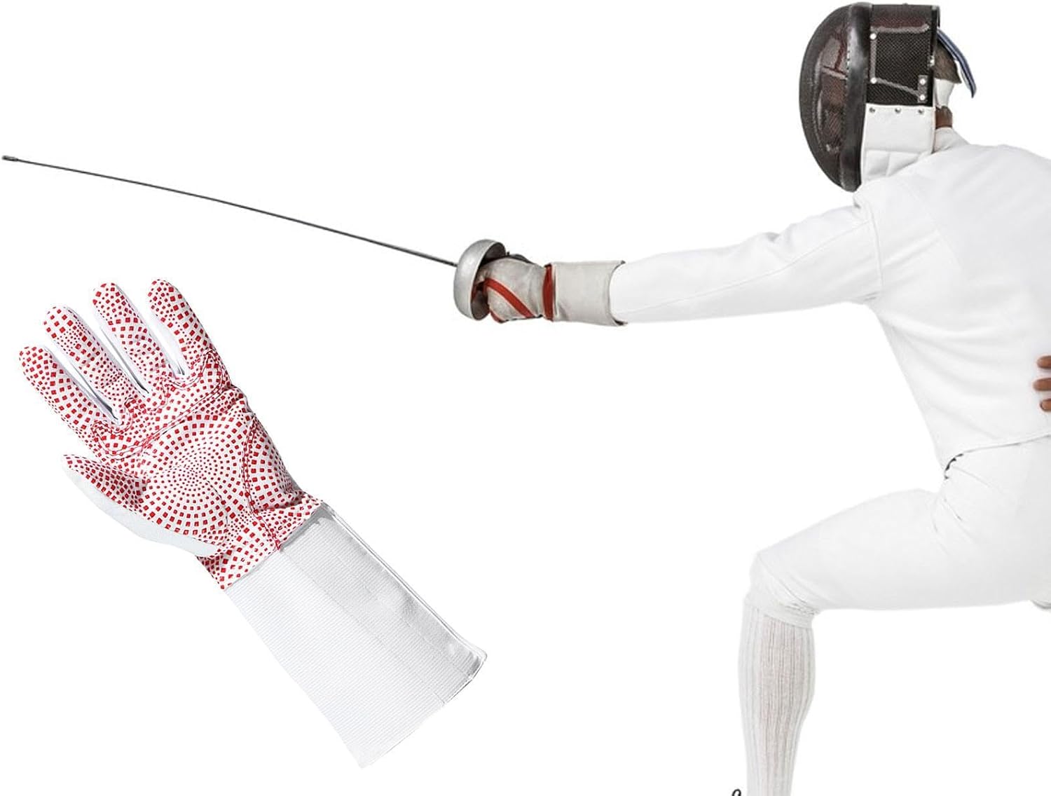 Left Handed Foil Epee Fencing Glove for Match Practice