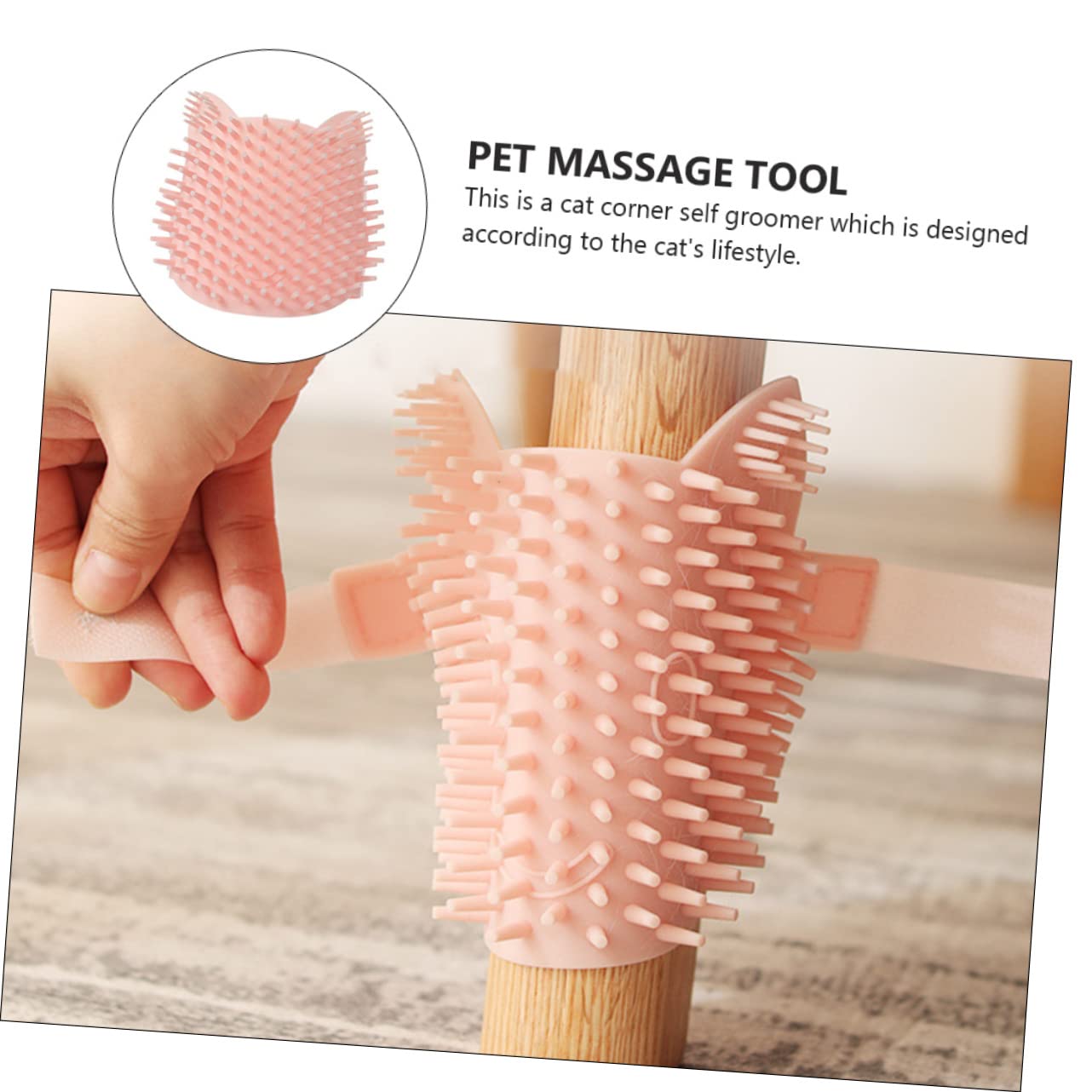 Garneck Pet Grooming Brush Cat Self Silicone Pet Massage Cleaning Brush for Dogs and Cats