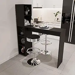 Bancada Gourmet 5 Nichos Ville drd Móveis Preto Perfect Touch