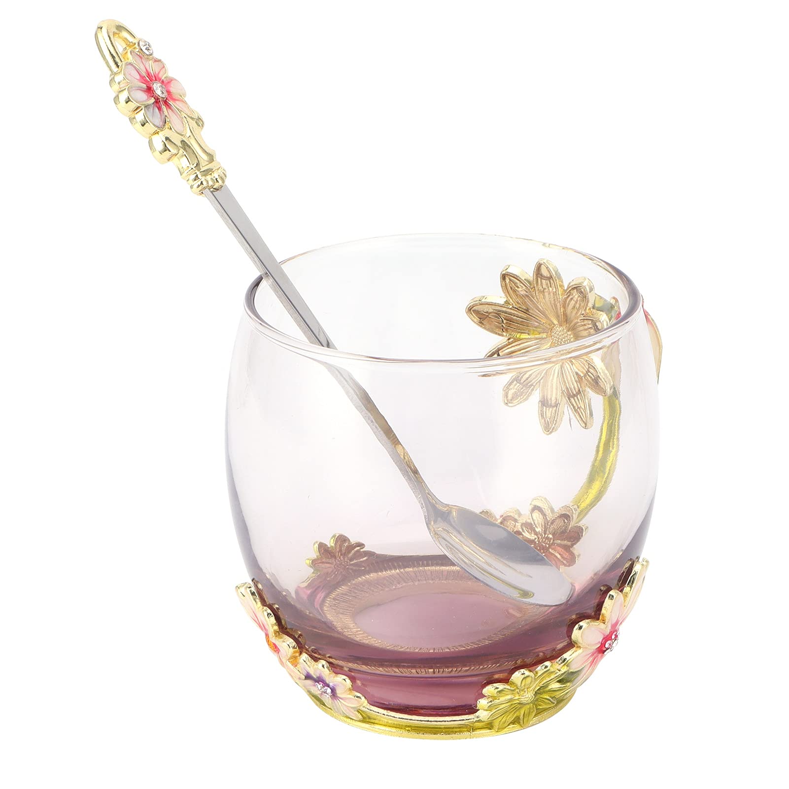 Tasse à thé en fleur émaillée haut de gamme Cosiki en coffret cadeau