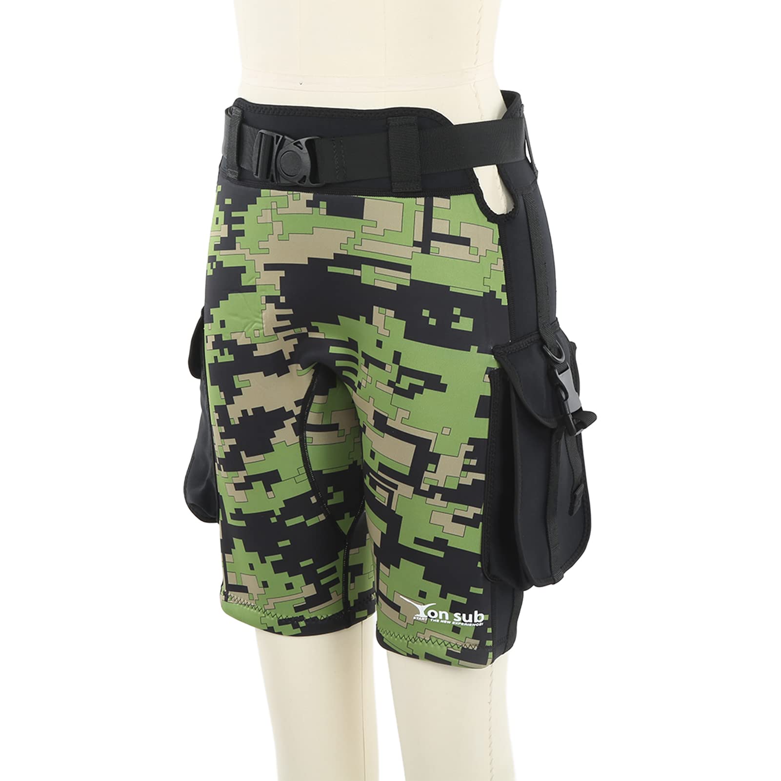 Pantaloncini da Immersione Uomo Spessore 2,5 mm, Protezione Solare, Asciugatura Rapida per Snorkeling e Surf, Nero