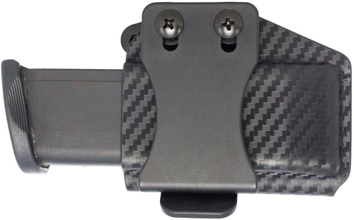 Rounded Horizontal Mag Holster - Single Magazine Holder, OWB Carry, American Made, Concealment Express, Kydex Fits: