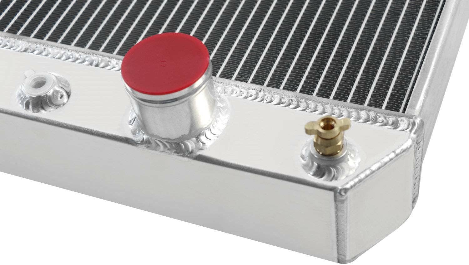 4-Row Core Radiator For 1965-1967 1966 Pontiac LeMans Tempest GTO V8 5.3L Full Aluminum Race Radiators