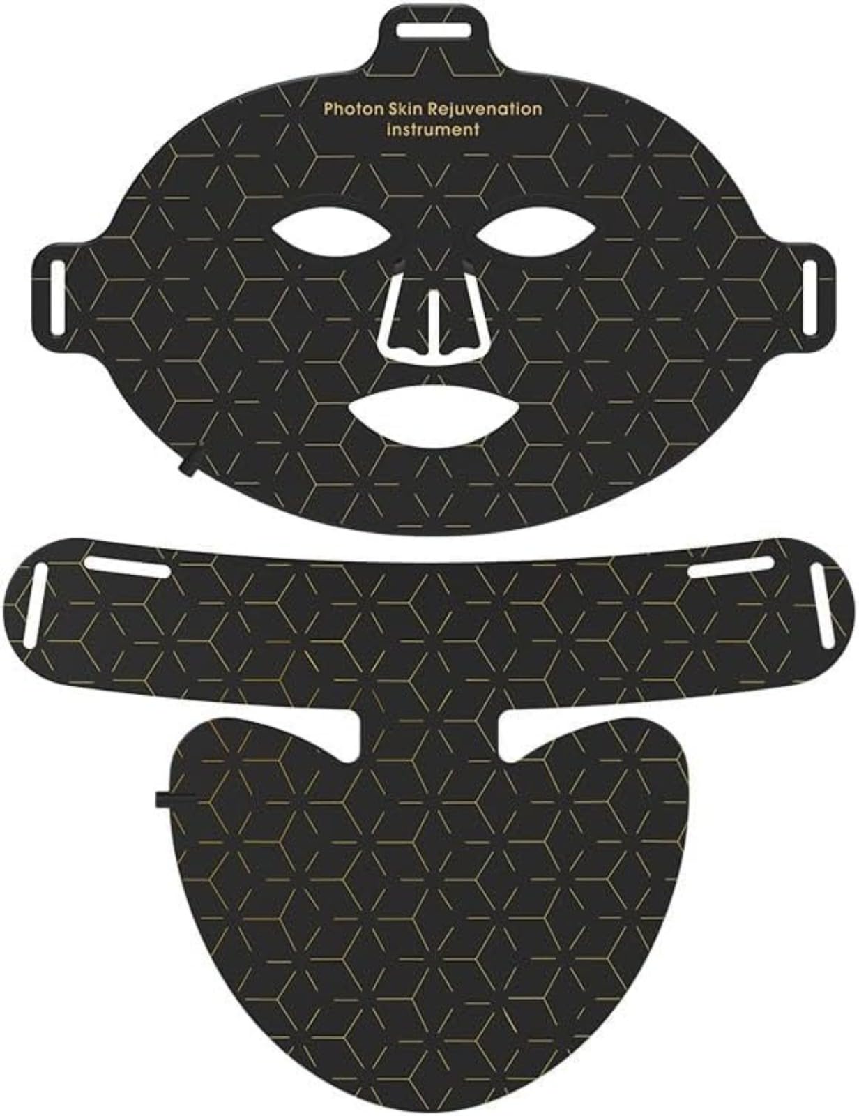 Maschera viso e collo a LED per terapia della luce rossa, anti-invecchiamento, rassodante e antirughe, con timer ricaricabile, adatta per tutti i tipi di pelle a casa e spa
