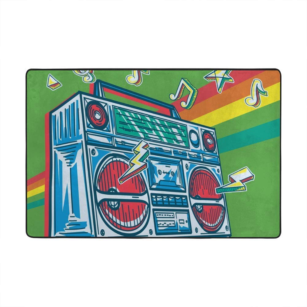 Tapis musique vert pour un salon moderne et chaleureux