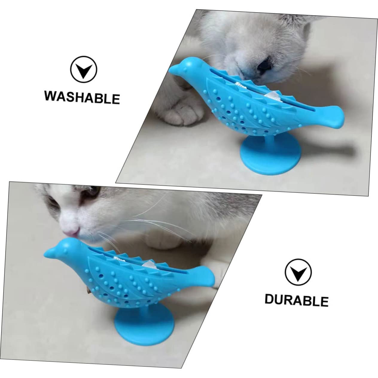 Didiseaon Cat Tooth Cleaning Toy Pet Cat Bite Toy Pet Molar Toy Kitten Accessory Cat Plaything Stimulation Exercise