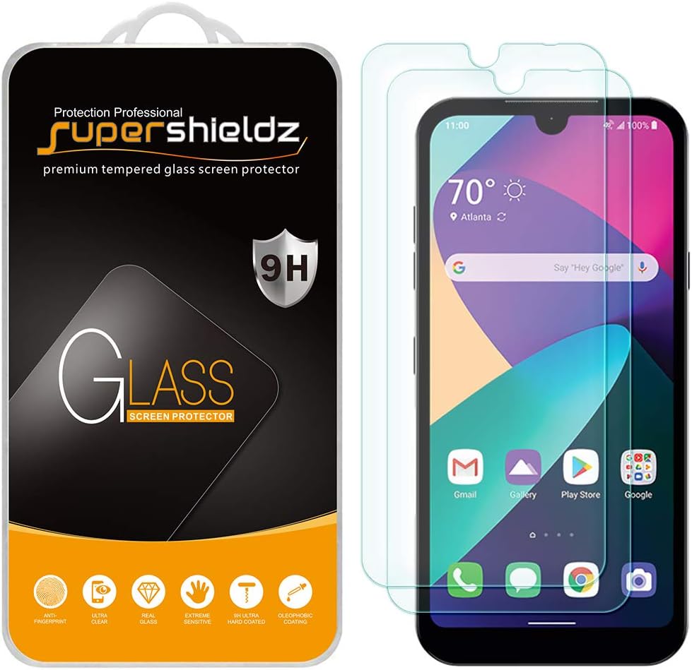 Supershieldz(2 Pack) Designed for LG Phoenix 5 Tempered Glass Screen Protector, Anti Scratch, Bubble Free