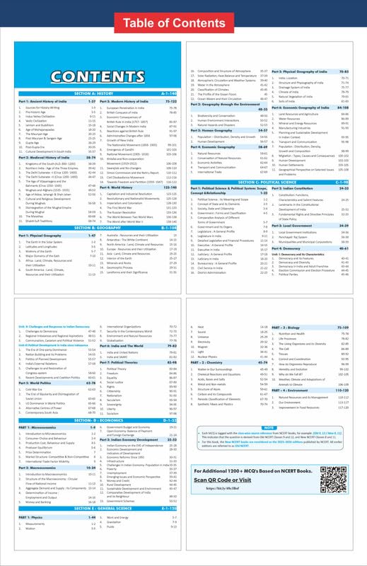 Image of Disha Authentic NCERT Summary (Class 6 to 12) Part 2 - Practice MCQs for UPSC & State PSC Civil Services & other Competitive Exams | Old & New NCERT General Studies | IAS Prelims