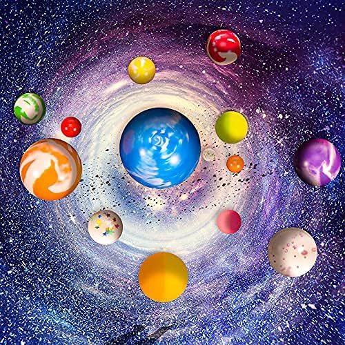 SKYLETY 48 Count Bouncy Balls 1 Inch 25 mm, Hi Bounce Ball Assorted, Colorful and Small Rubber High Bouncing Balls for Birthday Party Favors, Classroom Prizes, Game Supplies (Basic Style)