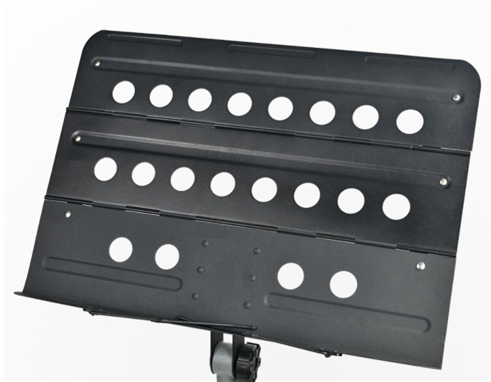 Leggio per spartiti, Leggio Pieghevole in Metallo con Altezza Regolabile, Nero, 50x150 cm(Black1)