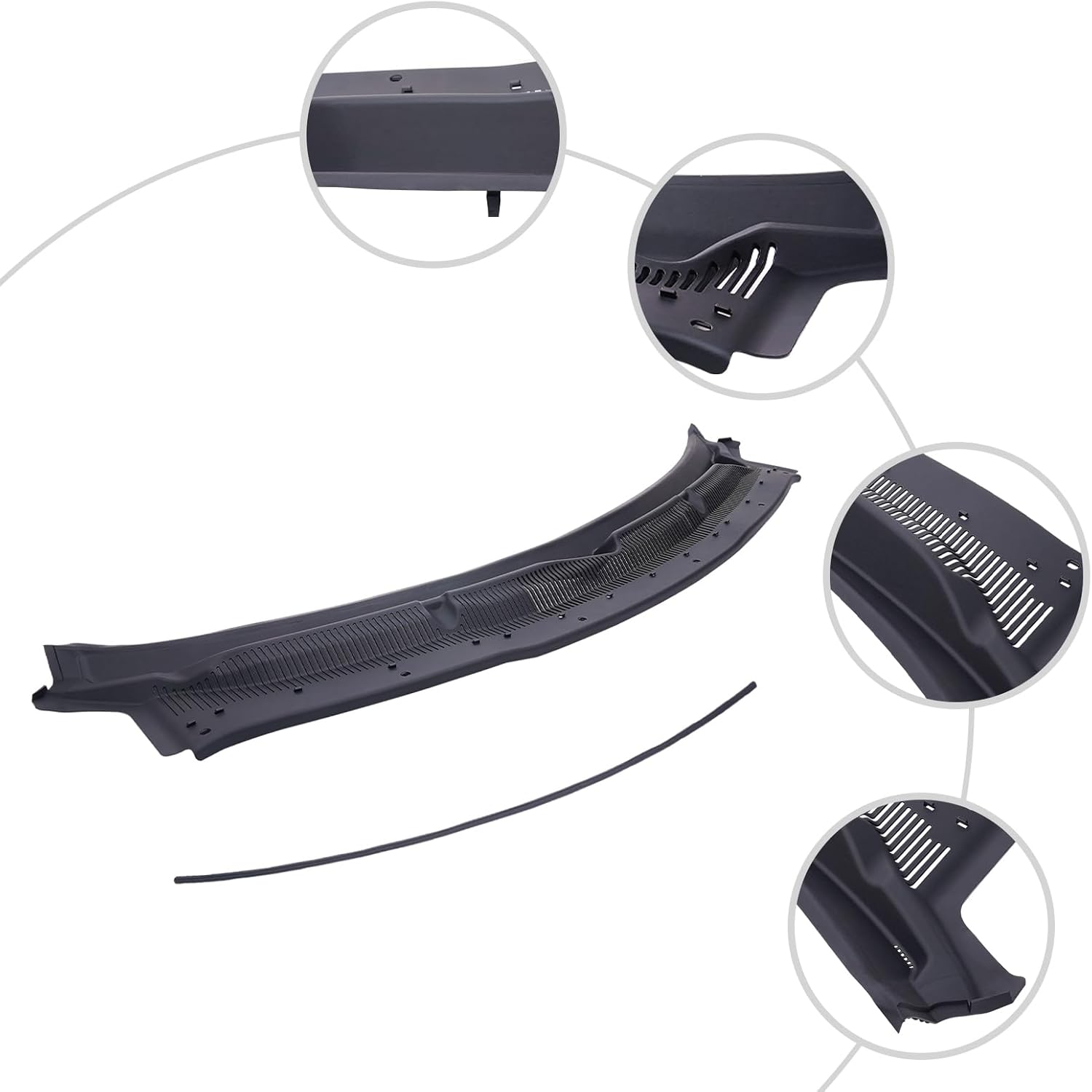 Windshield Cowl Grille,Top Windshield Cowl Grille,Win-dshield Co-wl Gri-lle For 2011-2019 Ford Explorer Replace BB5Z-78022A68-AA BB5Z78022A68AA