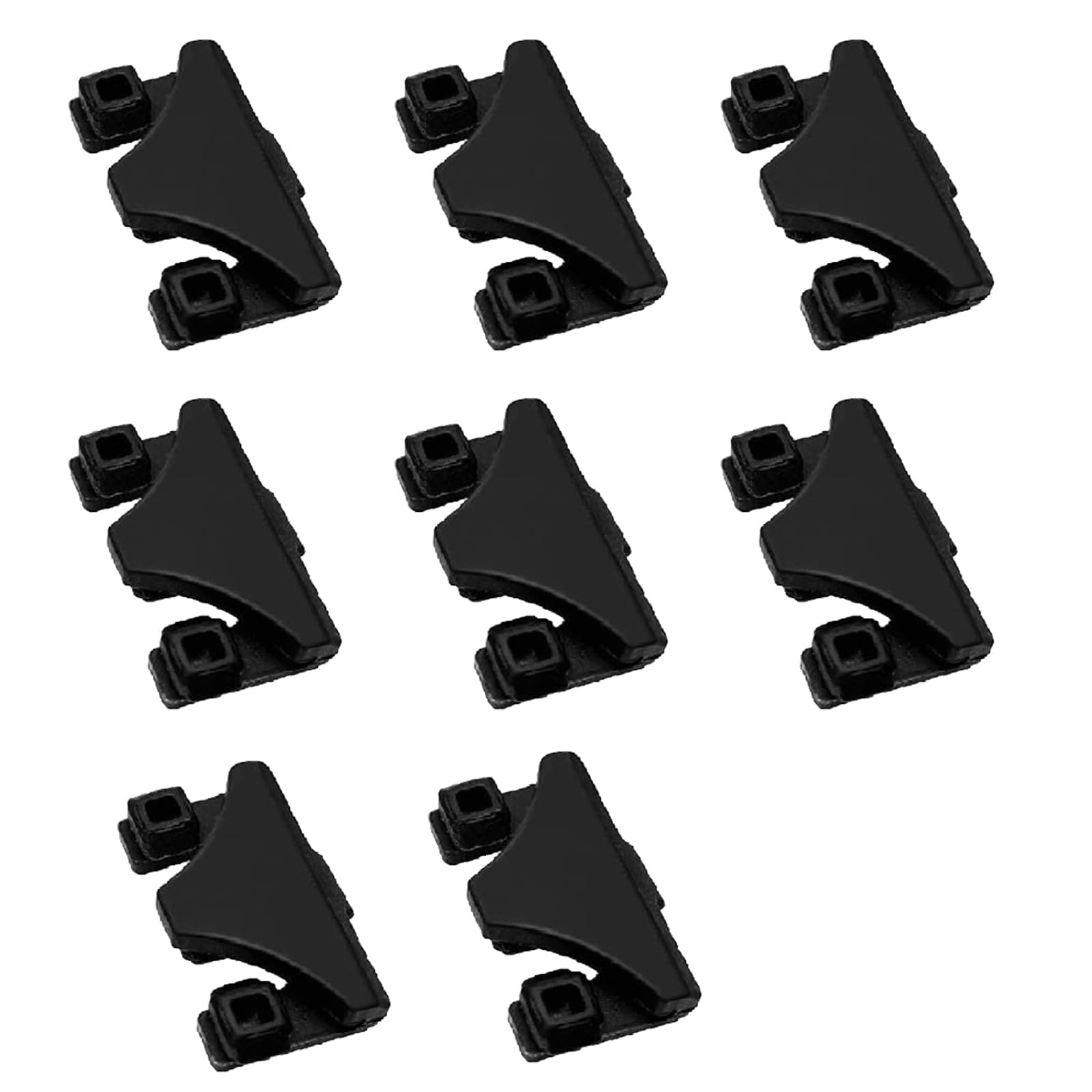 Buaak 8Pcs Air Fryer Silicone Bumpers, Universal Rubber Feet Compatible with Instant Vortex 6qt COSORI Air Fryer Crisper Tray, Black Air Fryer Silicone Bumpers Replacement Parts