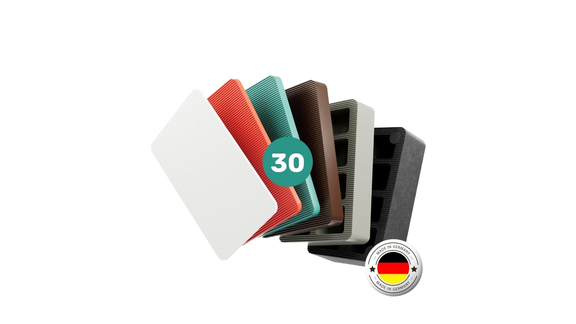 200 Stück Montageplatten Mix-Set - Unterlegplatten Aus PP Für Fensterbau & Trockenbau