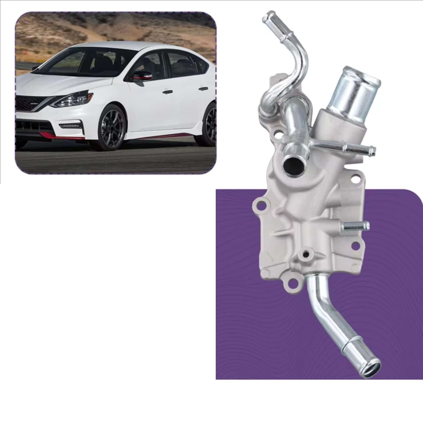 Sensore Alloggiamento Termostato Liquido Raffreddamento Motore 11060ET00A 11060ET00C 11060ET000 Compatibile Con Nissan Per Sentra 2.0L 2007 2008 2009 2010 2011 Refrigerante Termostato auto
