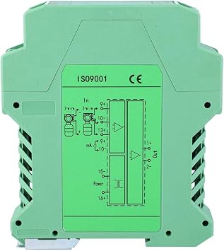 Programmable Thermocouple Rtd Pt100 To 4-20Ma Converter Isolator, DC 24V DC Current Isolator Transmitter 4-20mA PLC Detect ConditionerOne input and one output 4-20mA to 0-10V