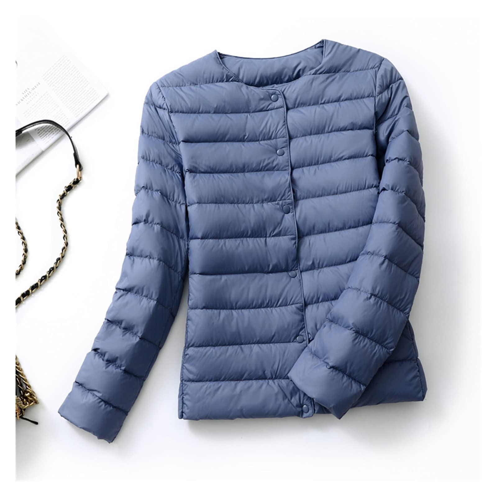 Manteau léger bleu XL doudoune ultra légère contre le froid de mi-saison