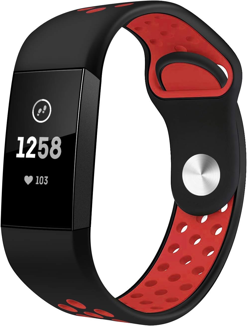 TSAAGAN Compatible Fitbit Charge 3 Bands, Slim Thin Replacement Narrow Silicone Sport Accessory Strap Wristband Compatible for Fitbit Charge 3/ Charge 3 SE Fitness Tracker