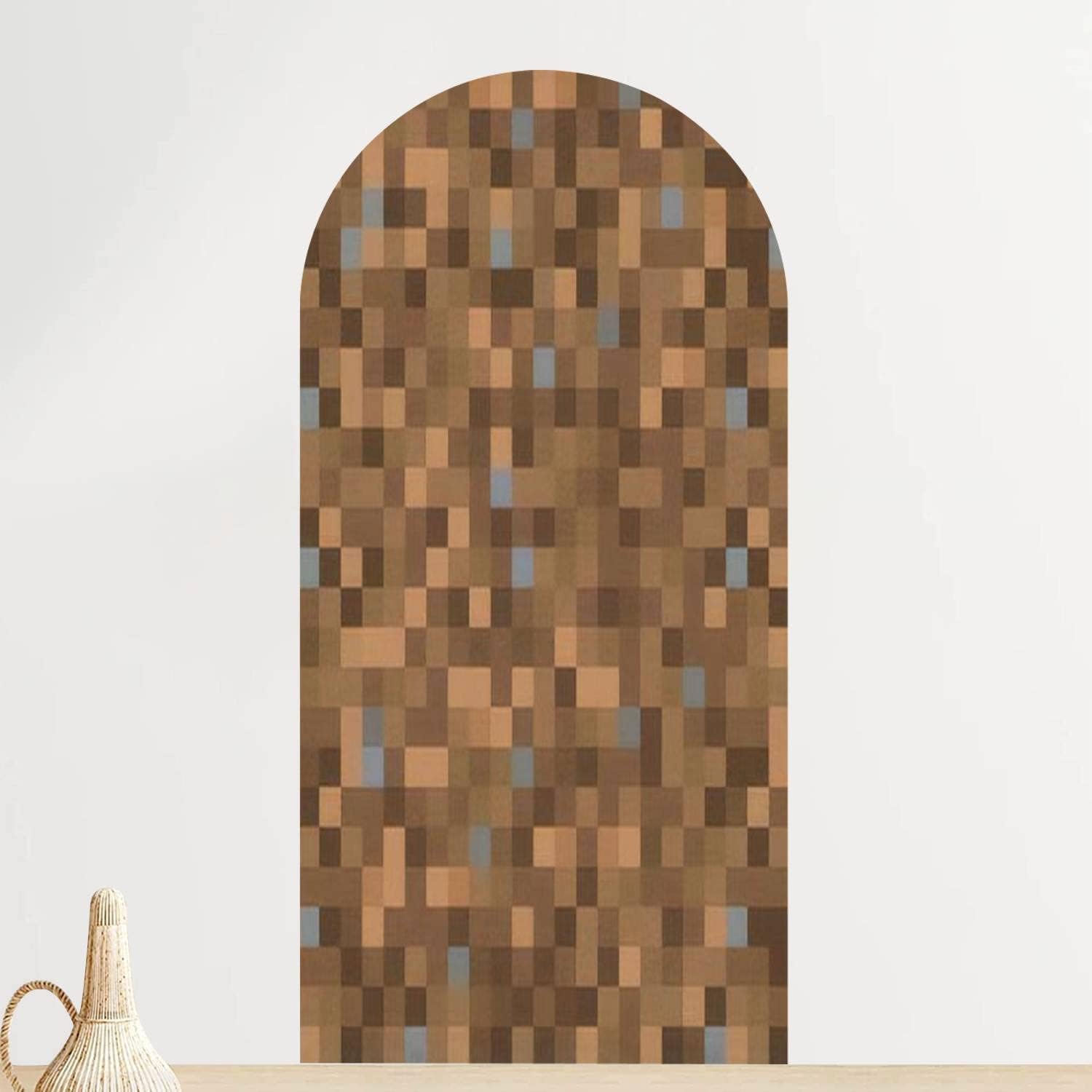 Arch Wall Decal Seamless Pixelated Dirt Texture Mapping for Various Applications Peel and Stick Wallpaper Self-Adhesive Removable Wall Sticker Mural Wall Decor for Living Room Bedroom Nursery
