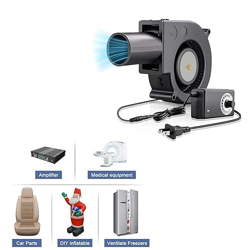 Miniatura 2 de Mini ventilador de 4.724 in, CA 110 V 220 V CC 12 V con motor sin escobillas CC para receptor DVR para módem Xbox 100  240 V