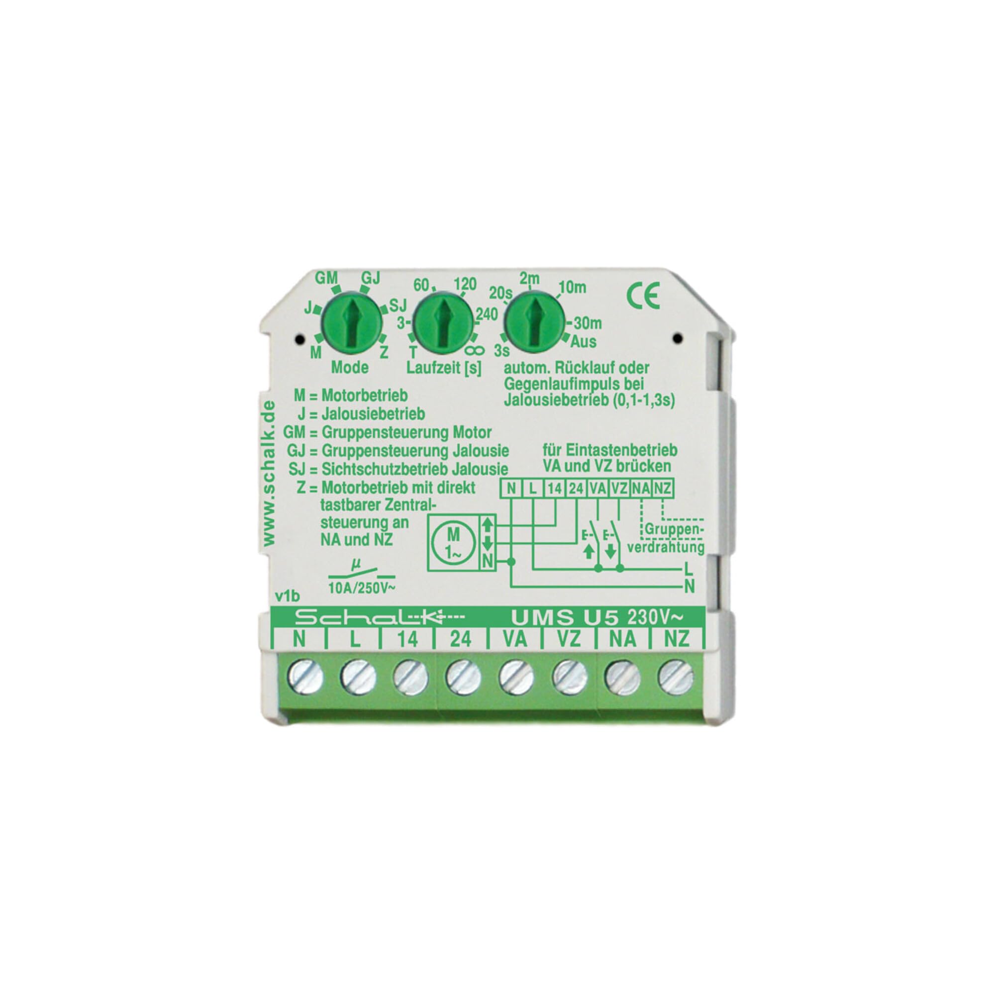 schalk AUF/ZU-Steuerung 230VAC,2S,10A UMS U5 (230V AC)