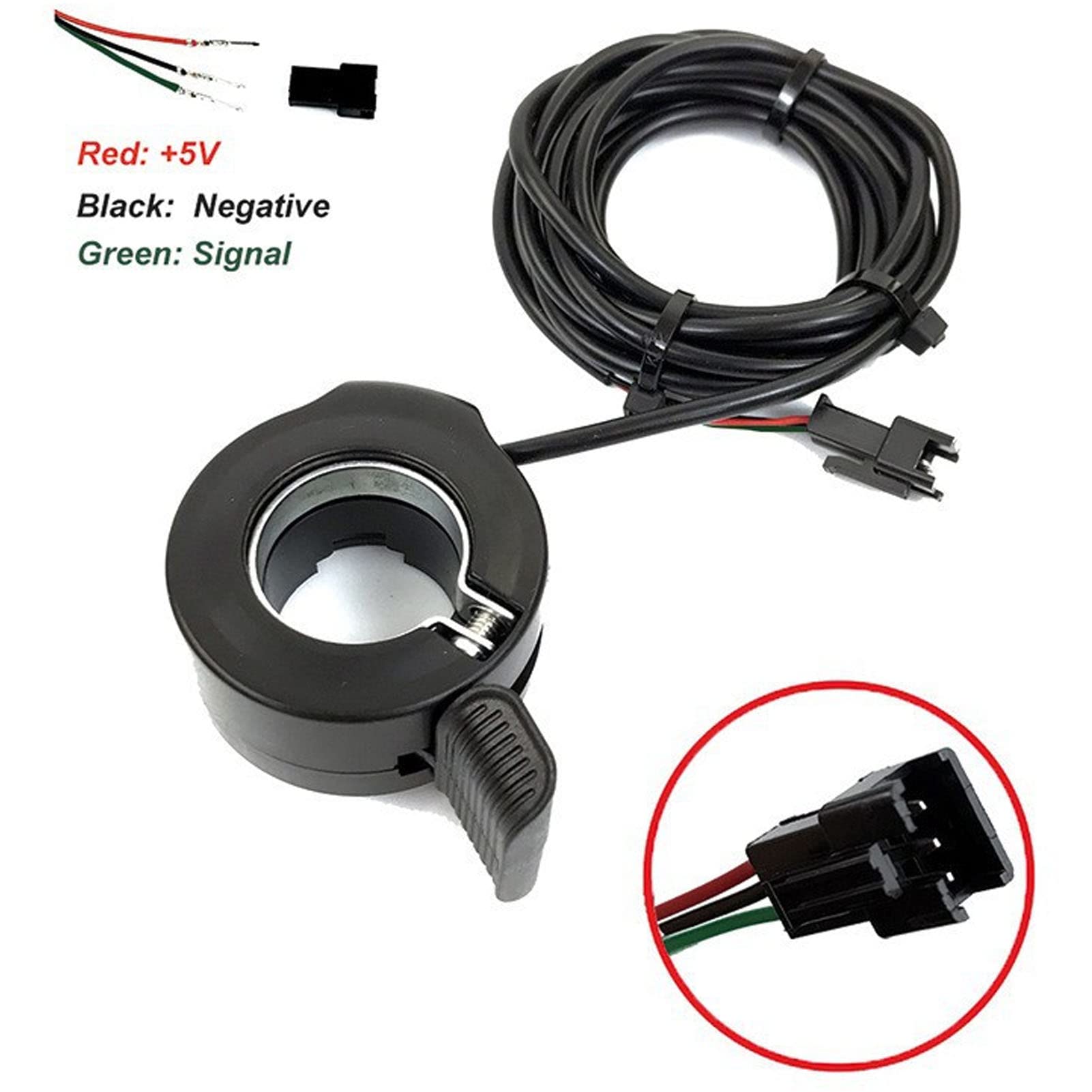 Zestaw do konwersji roweru elektrycznego MAPHRWZ, do samodzielnego roweru elektrycznego z miernikiem LCD8H, przepustnicą kciukową, kontrolerem, okablowaniem czujnika, zasilaczem,