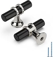 Vista 28 de Rergy Manijas de Gabinete Tiradores de Cajón y Pomos, Paquete de 5 Níquel Cepillado y Oro Centro de Orificio de 3 Pulgadas, Herrajes de Cocina