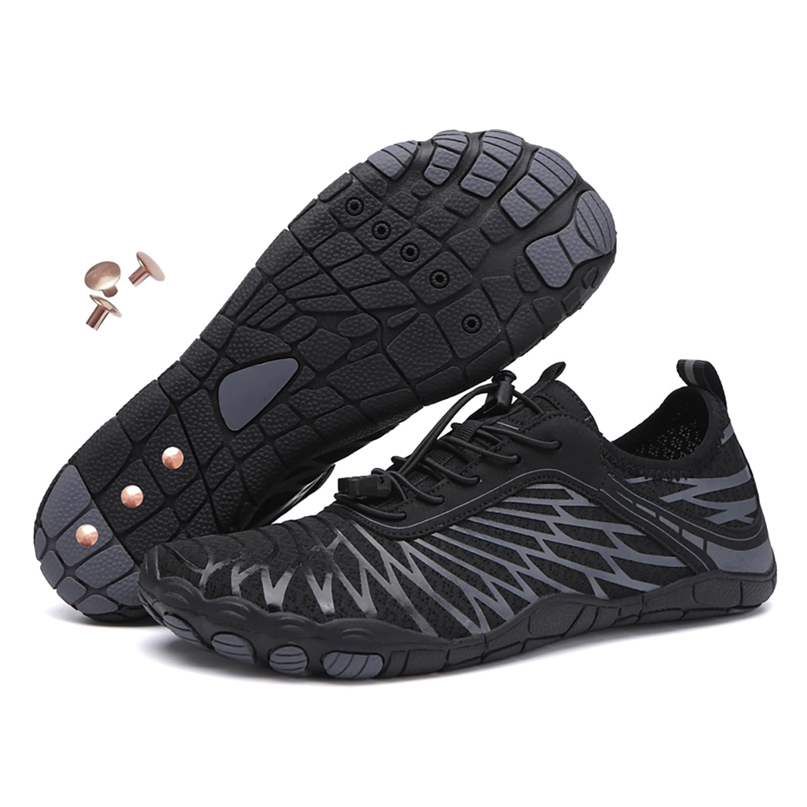 Chaussures de mise à la terre en cuivre pour homme et femme - Neuropathie, randonnée pieds nus - Légères et antidérapantes