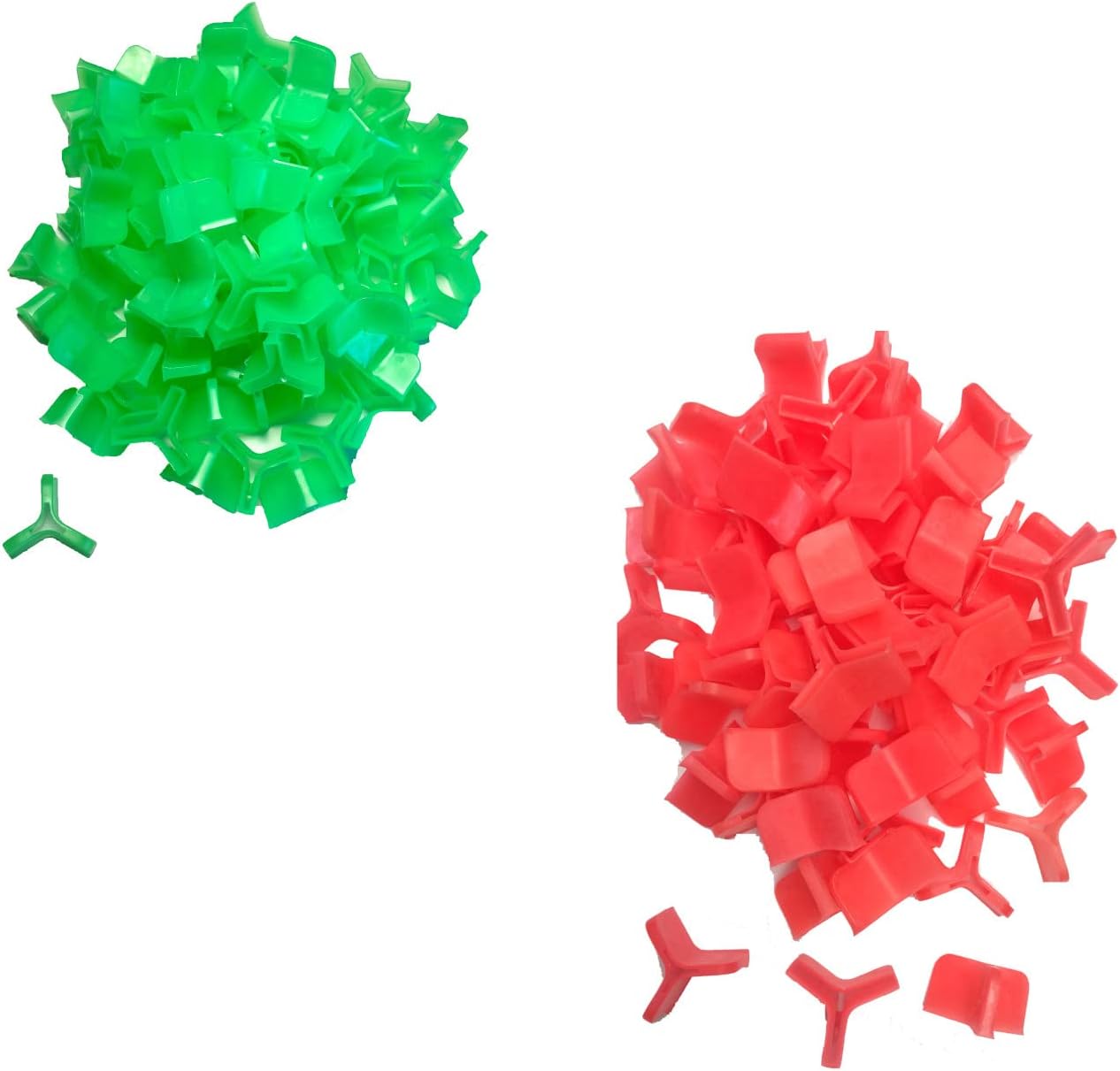 120pc-assorted Pack of AL's Treble Hook Bonnets. 60ea-Large (Red) and 60ea-Medium (Green) for Standard Treble Hooks Sizes 1-2/0 Large (Red), 8-2 Medium (Green)