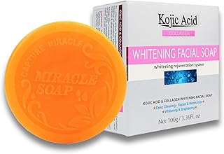 Kojic Acid Soap - Kojic Acid Face Wash Soap Bar - Kojic Acid Dark Spot Remover Soap - Moisture Hydrate Skin Smooth Tender Reduce Dryness - Improve Dullness Radiance Elasticity - Clean Pore Firm Lift