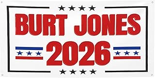 Burt Jones for Governor 2026 Banners 3x6 Ft Georgia Governor Banner Signs Outdoor Indoor with 4 Metal Grommets