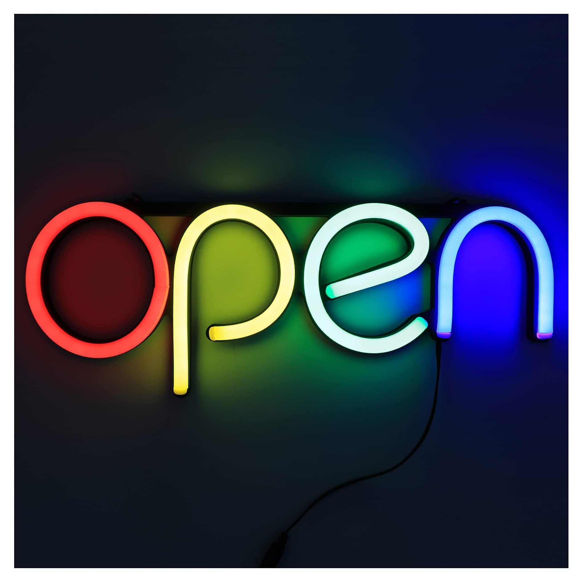 Leucht-Schild, Open LED-Neonschild, 15.7 x 5.9 Zoll, beleuchtetes Schild für Restaurants, Büros, Einzelhandel, Schaufenster, Schaufenster, Schlafzimmer Innengebrauch Wanddekoration
