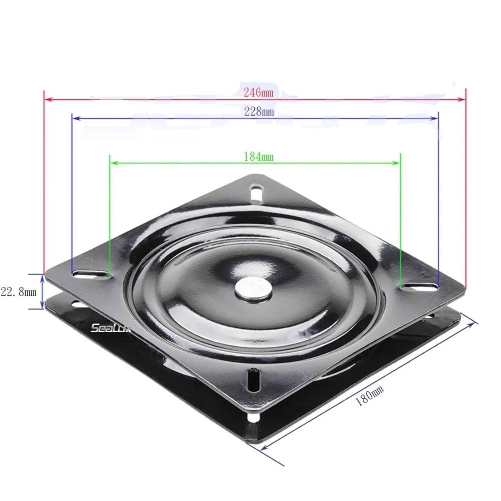 VGGBNG Seat Swivel Base, Rotating Stool Seat Swivel Plate Seat Rotation Plate 360 Degree Bar Stool, Chair, Boat, Van seat, Office, Home Hardware Accessory Seat Swivel Plate