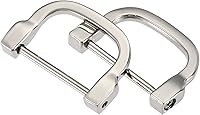 Vista 8 de uxcell Anillo en D de herradura en forma de U, hebillas atornilladas
