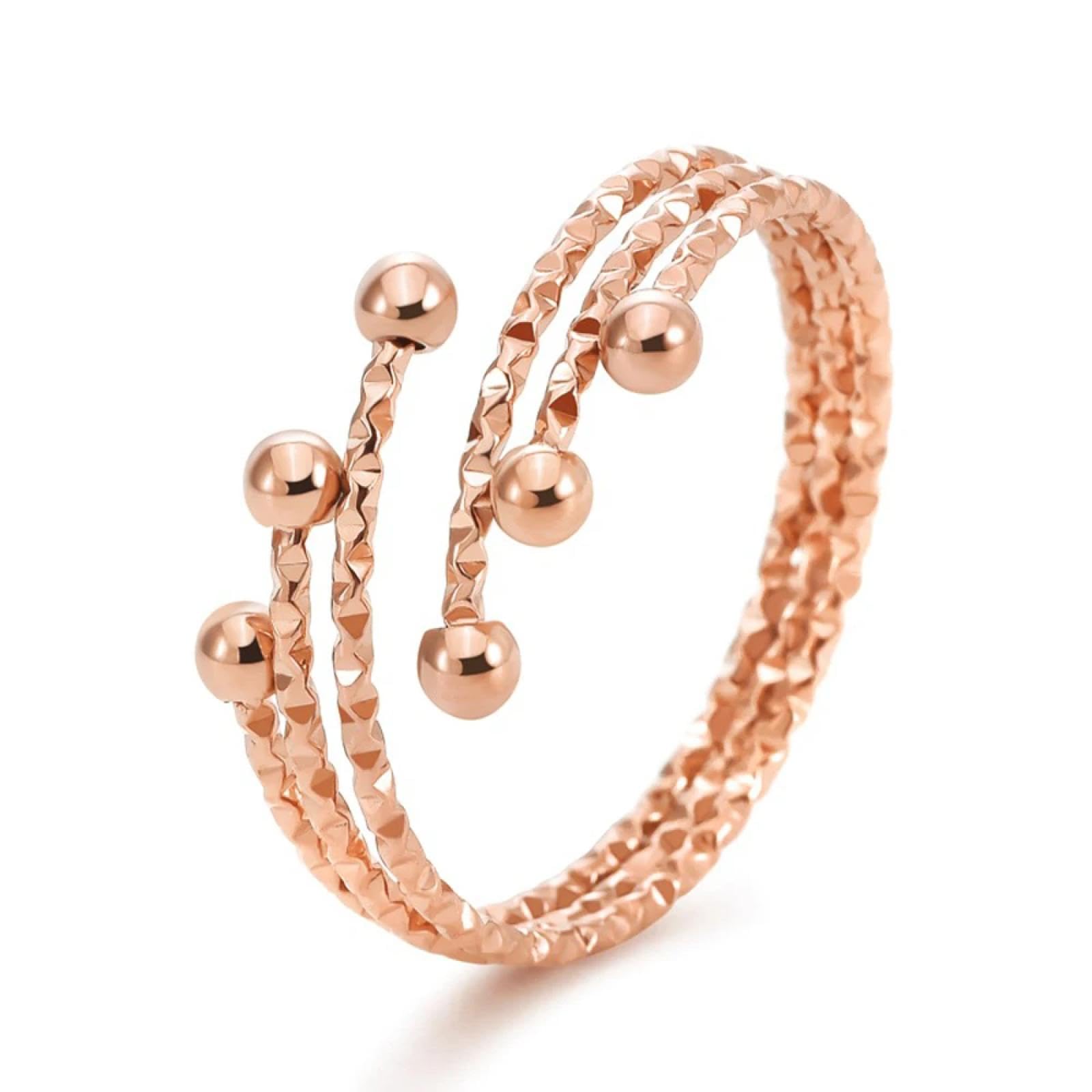 Ring Ringe Damen Bijouterie Herren Verstellbarer, Zu Öffnender Dreilagiger Glücksperlenring, Schmuck Für Frauen, Minimalistische, Elastische Ringe, Spirituell